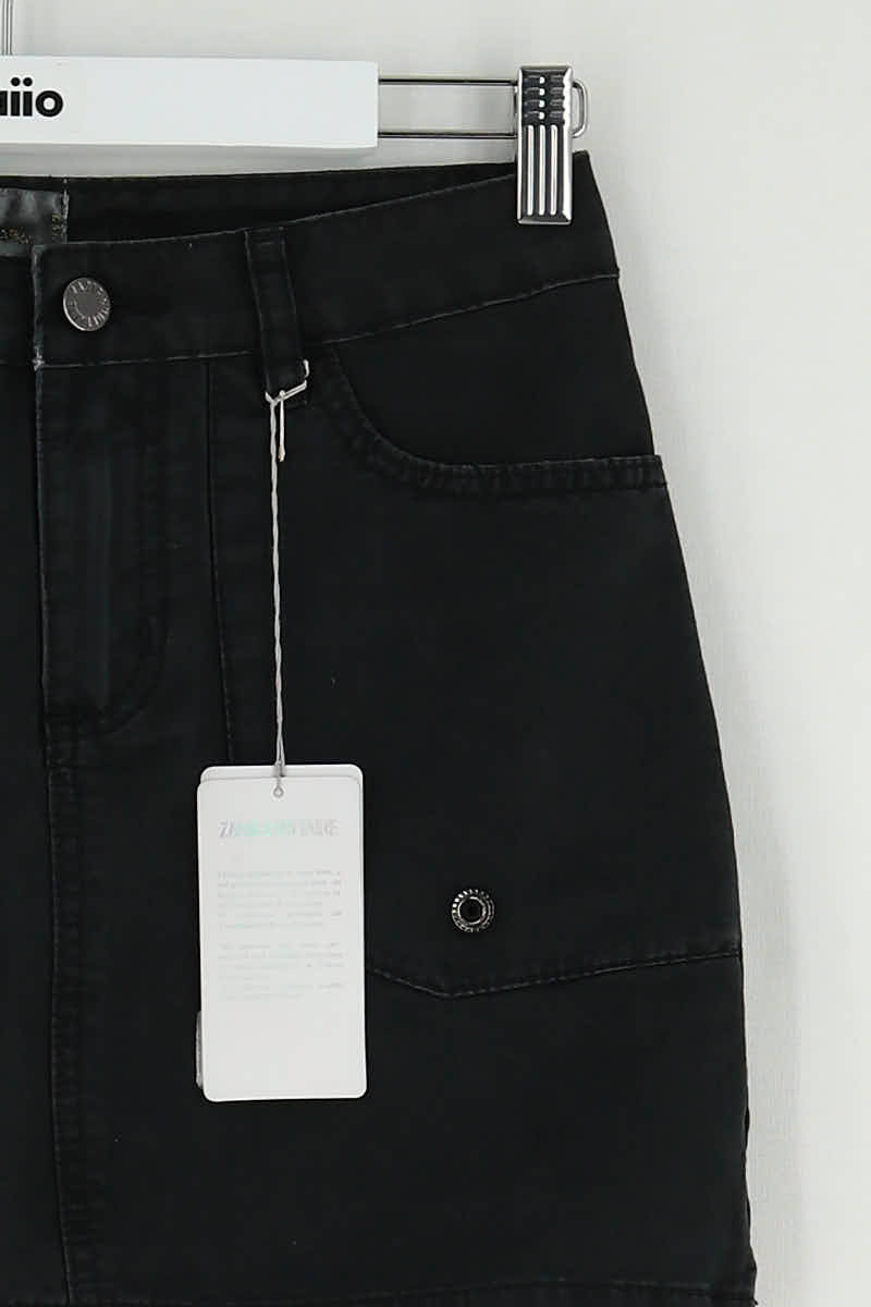 Mini jupe Zadig & Voltaire Noir en Coton