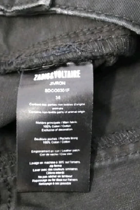Mini jupe Zadig & Voltaire Noir en Coton