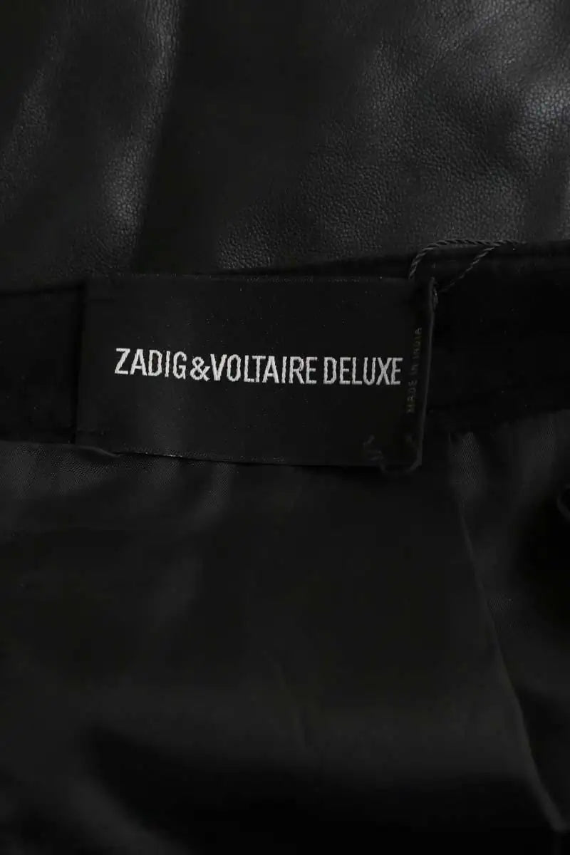 Mini jupe Zadig & Voltaire Noir en Cuir