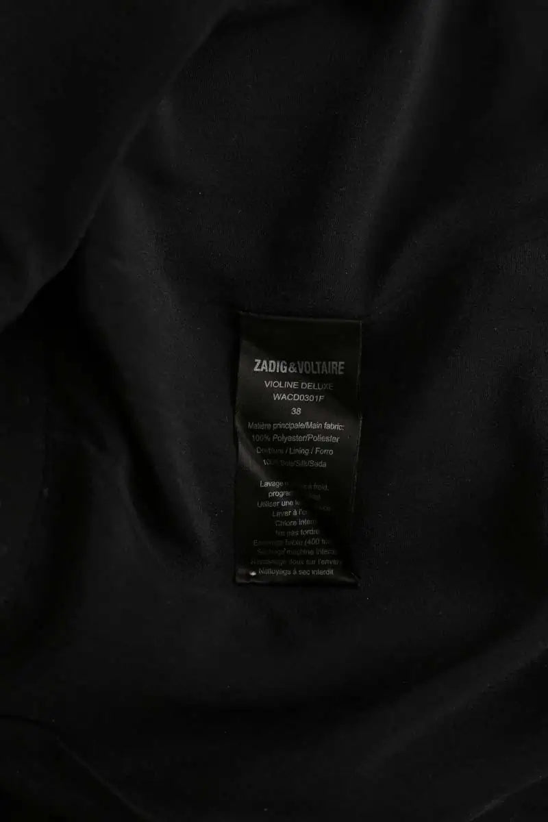 Mini jupe Zadig & Voltaire Noir en Synthétique