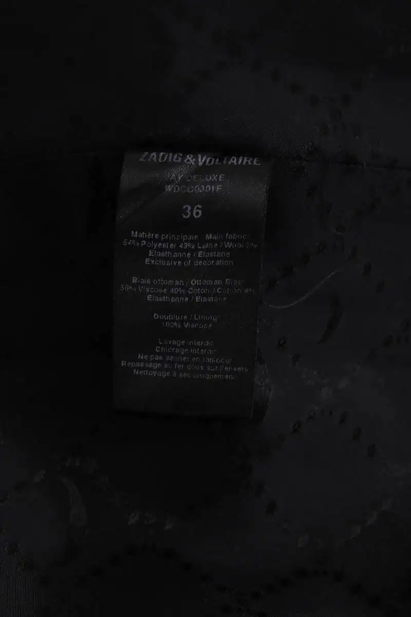 Mini jupe Zadig & Voltaire Noir en Synthétique