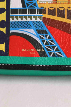 Mini sac Balenciaga Bazaar mini Vert en Cuir