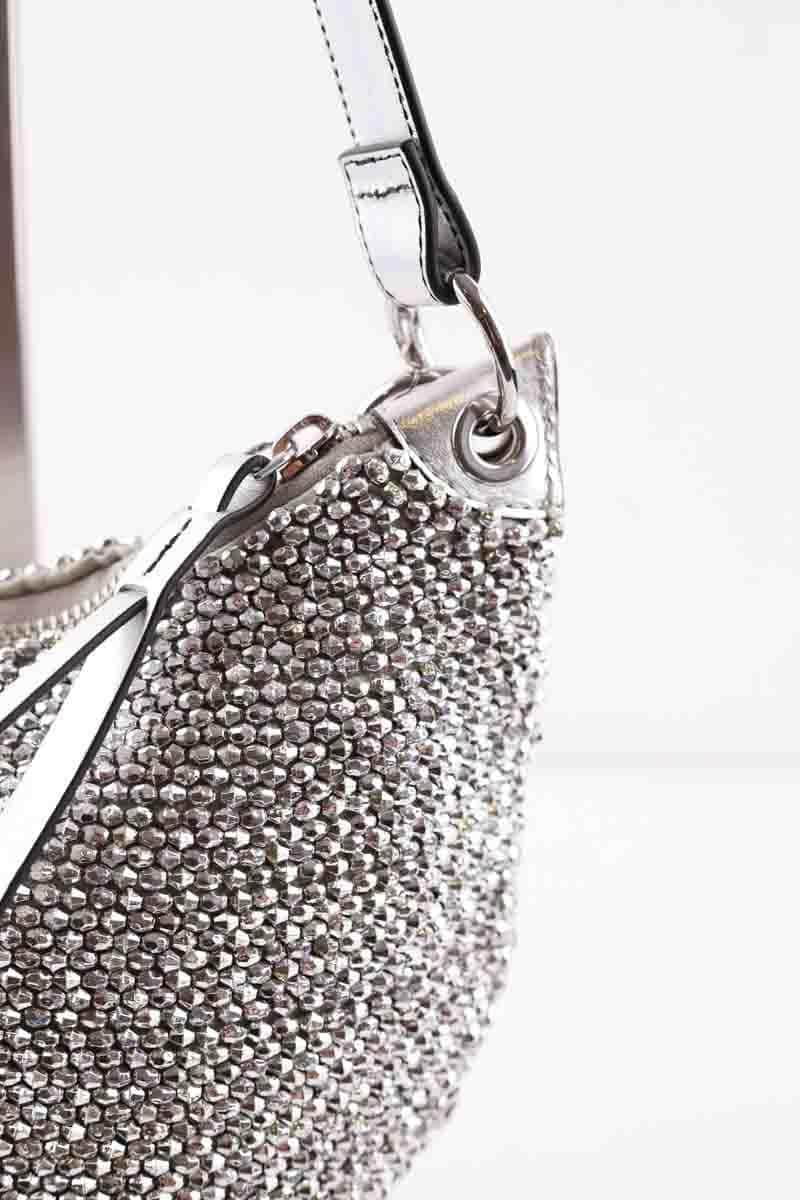 Mini sac Bash Argent en Tissu