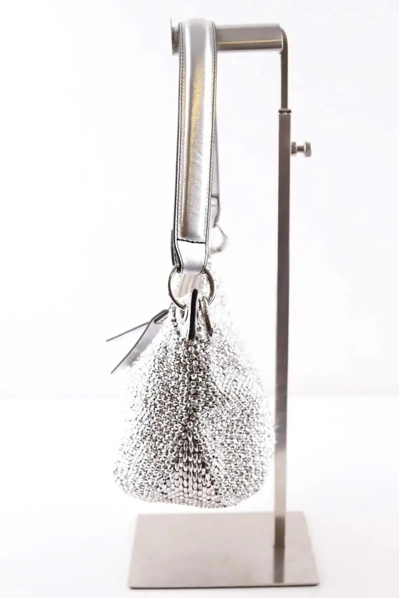 Mini sac Bash Argent en Tissu