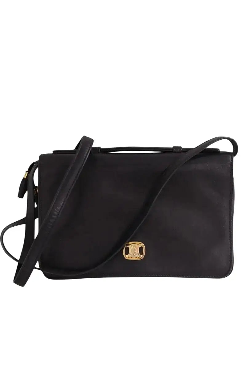 Mini sac Celine Messenger triomphe Noir en Cuir - Seconde Main