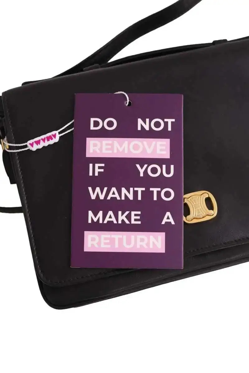 Mini sac Celine Messenger triomphe Noir en Cuir