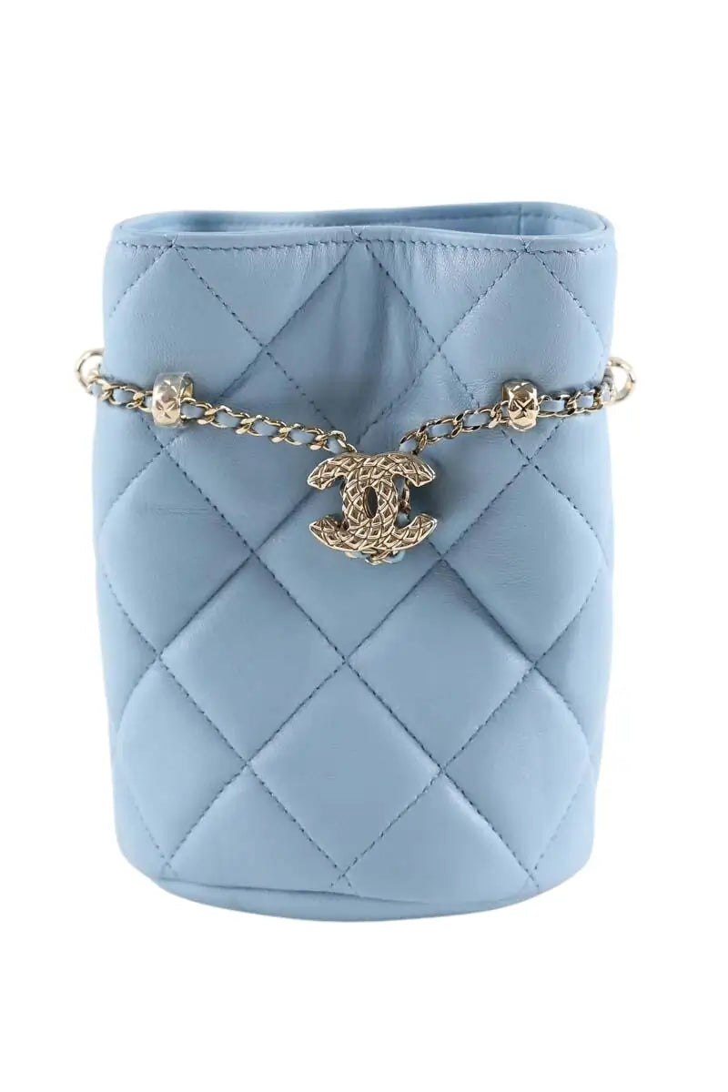 Mini sac Chanel Bleu en Cuir - Seconde Main