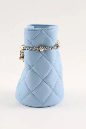 Mini sac Chanel Bleu en Cuir