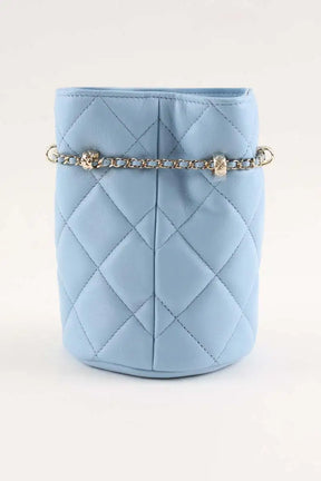 Mini sac Chanel Bleu en Cuir