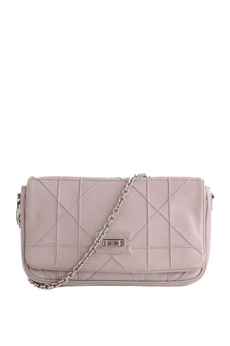 Mini sac Dior Milly la foret cuir veau Gris en Cuir - Seconde Main
