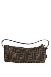 Mini sac Fendi Baguette en toile Marron en Tissu - Seconde Main