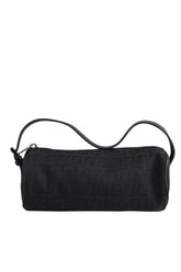 Mini sac Fendi Baguette en toile Noir en Tissu - Seconde Main