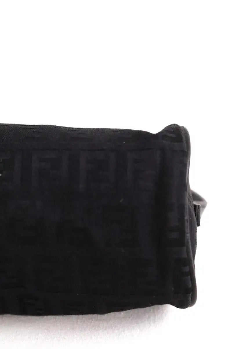 Mini sac Fendi Baguette en toile Noir en Tissu