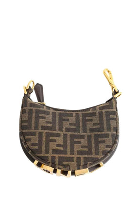 Mini sac Fendi Marron en Tissu - Seconde Main