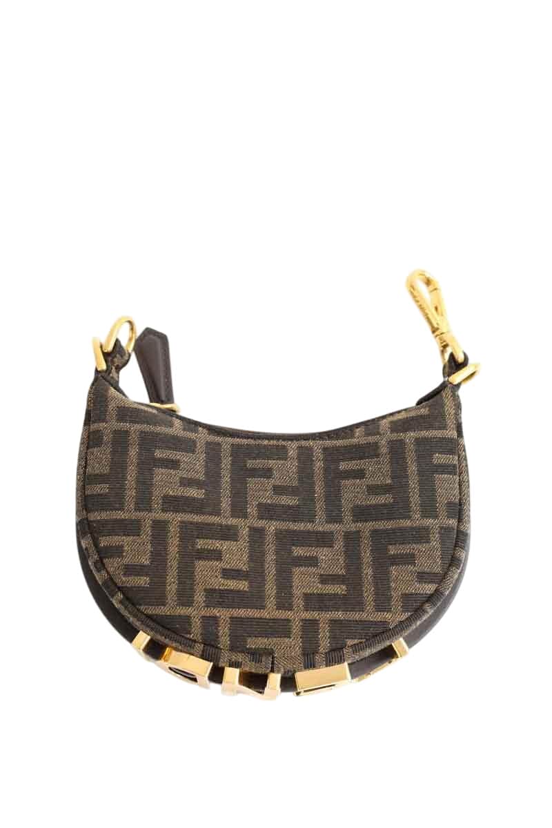Mini sac Fendi Marron en Tissu - Seconde Main