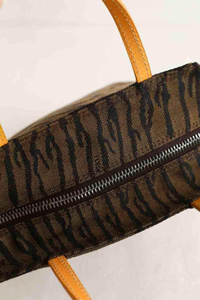 Mini sac Fendi Marron en Tissu