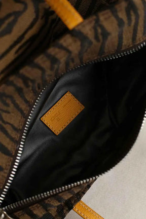 Mini sac Fendi Marron en Tissu