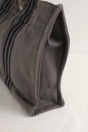 Mini sac Hermès Mini tote deauville Gris en Tissu