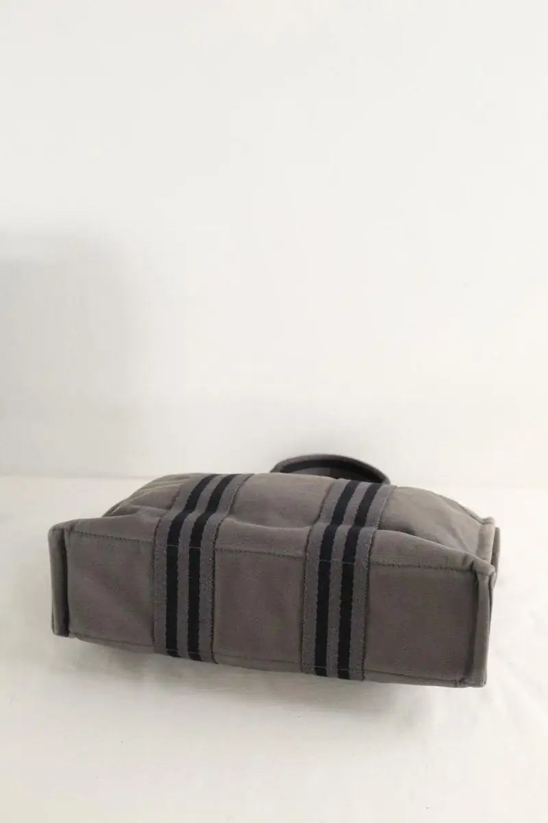 Mini sac Hermès Mini tote deauville Gris en Tissu