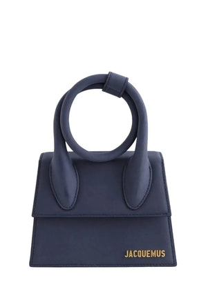 Mini sac Jacquemus Chiquito noeud Bleu en Daim - Seconde Main