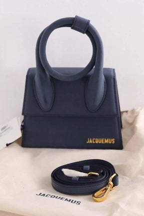 Mini sac Jacquemus Chiquito noeud Bleu en Daim