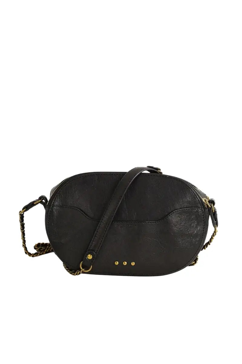 Mini sac Jérôme Dreyfuss Marc Noir en Cuir - Seconde Main