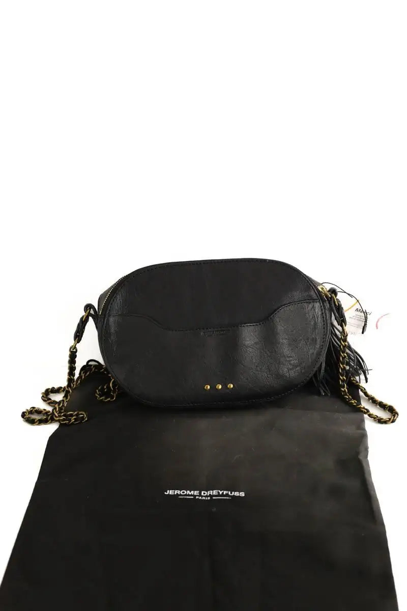Mini sac Jérôme Dreyfuss Marc Noir en Cuir