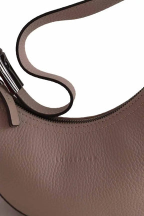 Mini sac Longchamp Le Foulonné petite Gris en Cuir