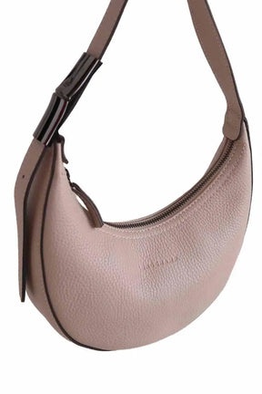 Mini sac Longchamp Le Foulonné petite Gris en Cuir