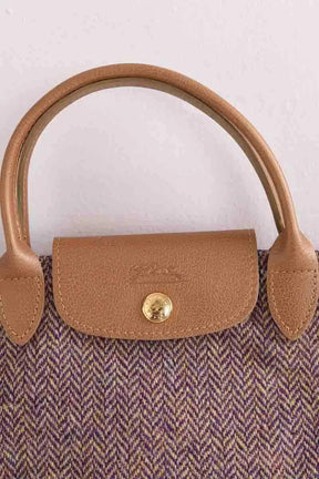 Mini sac Longchamp Marron en Tissu