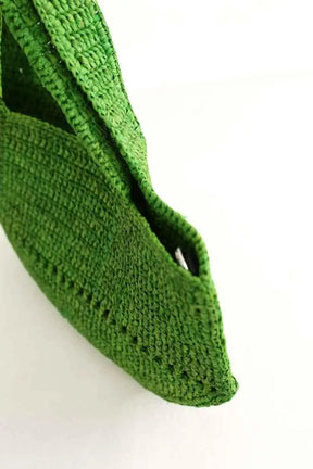 Mini sac Maje Mini sac cabas en raphia natural Vert en Osier