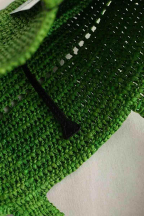 Mini sac Maje Mini sac cabas en raphia natural Vert en Osier