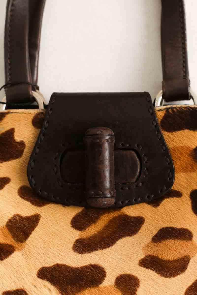 Mini sac Prada Beige en Cuir