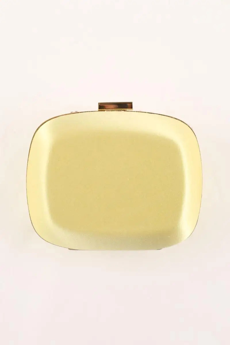 Mini sac Roger Vivier Blossom boite de nuit Jaune en Tissu