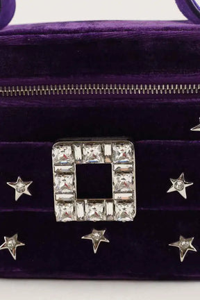 Mini sac Roger Vivier Micro sac vanity Violet en Velours
