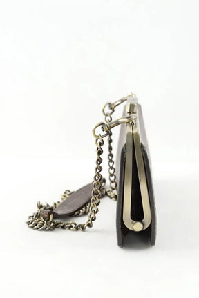 Mini sac Tammy & Benjamin Marron en Cuir