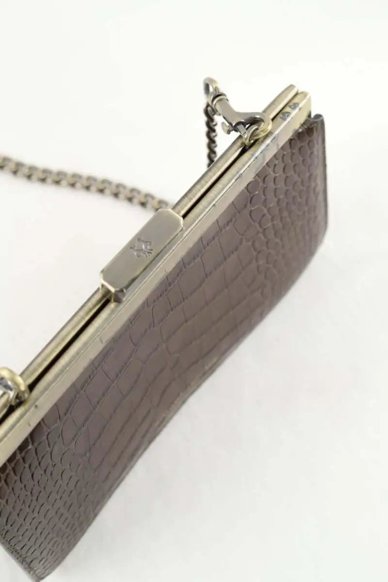 Mini sac Tammy & Benjamin Marron en Cuir