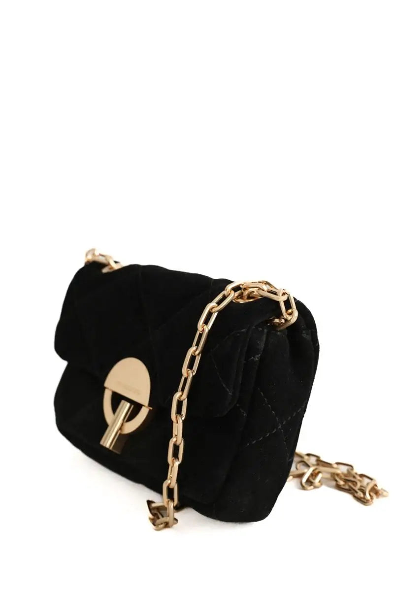 Mini sac Vanessa Bruno Moon Noir en Daim
