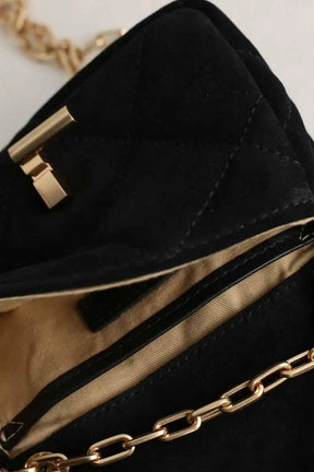 Mini sac Vanessa Bruno Moon Noir en Daim
