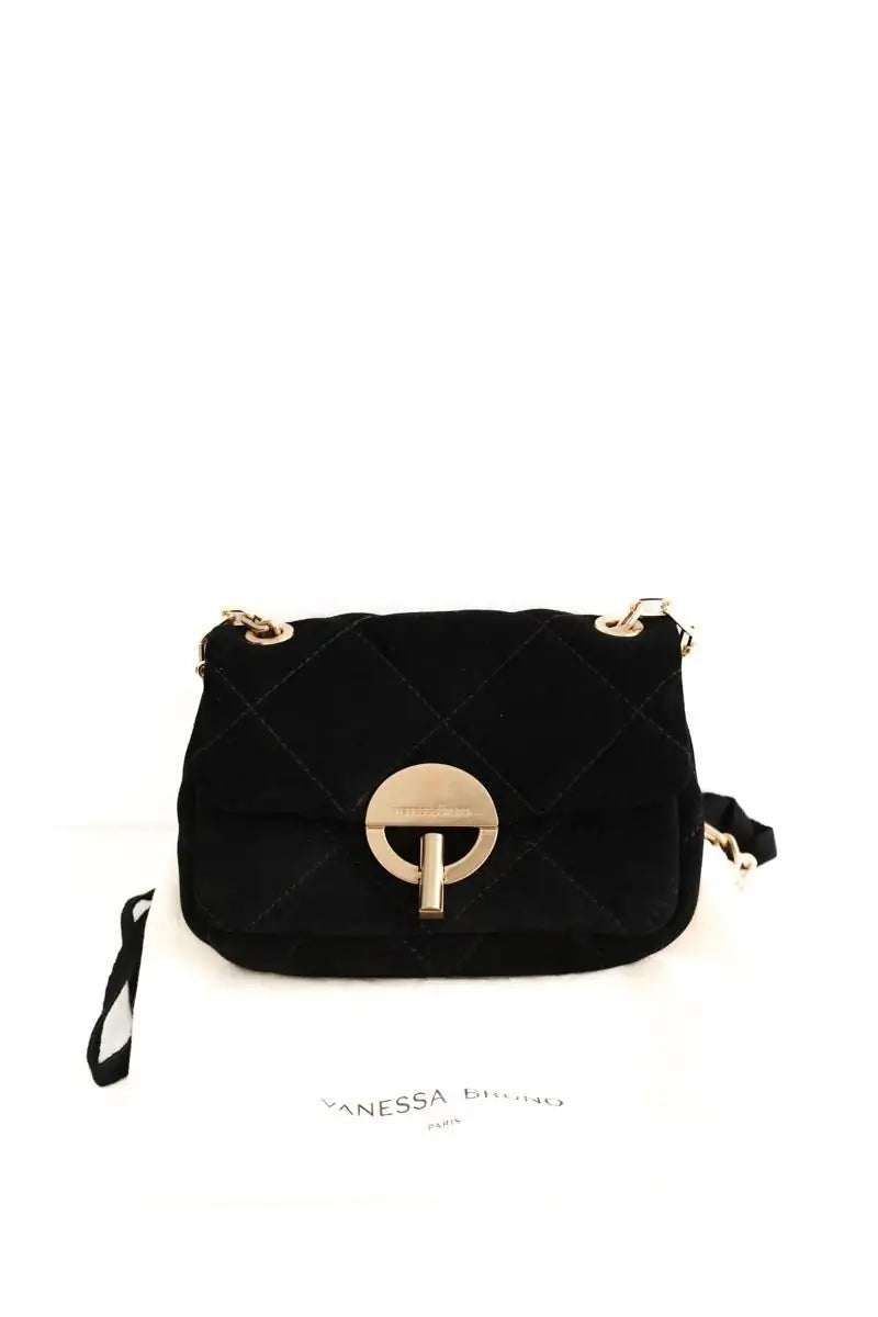 Mini sac Vanessa Bruno Moon Noir en Daim