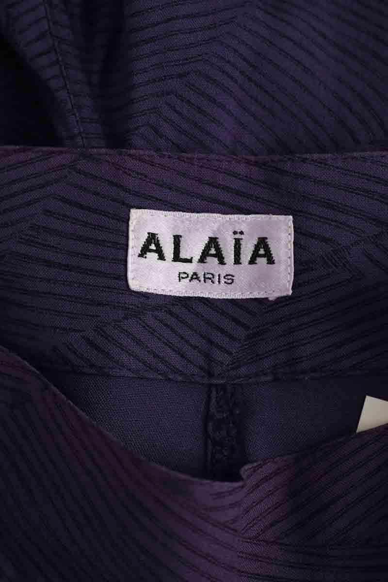 Mini short Alaïa Violet en Coton