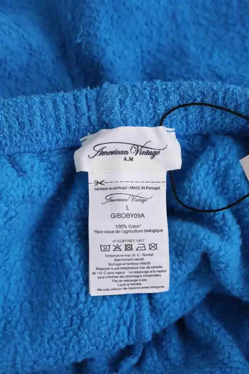 Mini short American Vintage Bleu en Coton