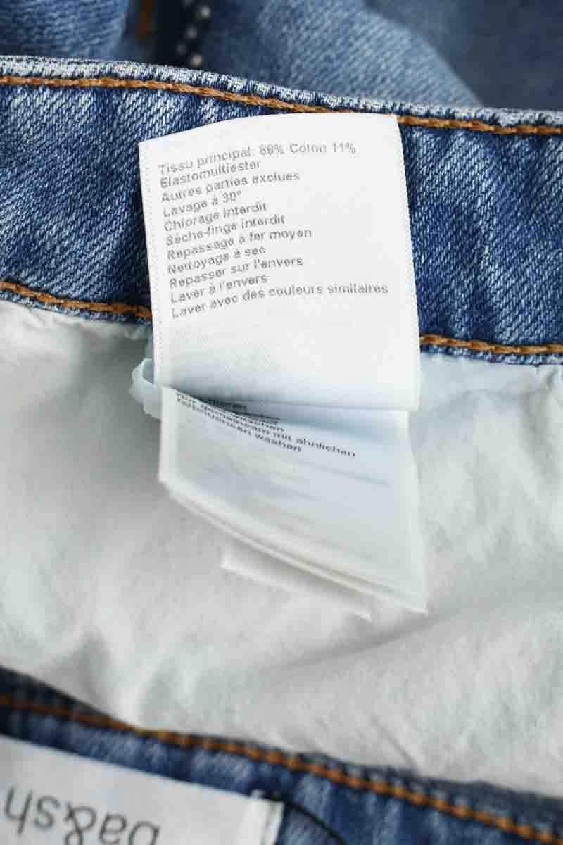 Mini short Ba&Sh Bleu en Coton
