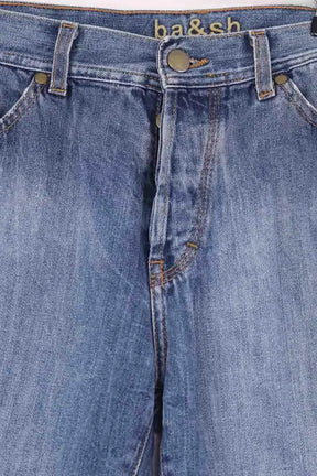 Mini short Ba&Sh Bleu en Coton