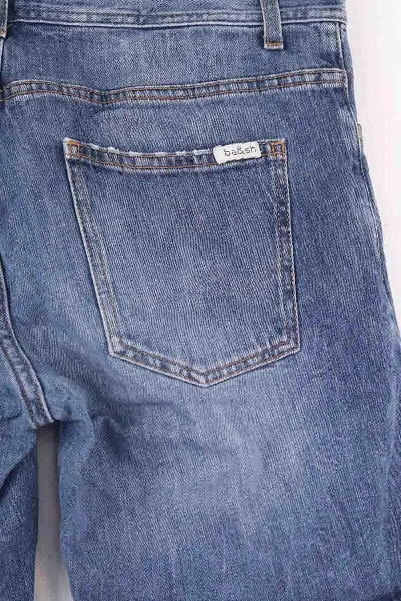 Mini short Ba&Sh Bleu en Coton