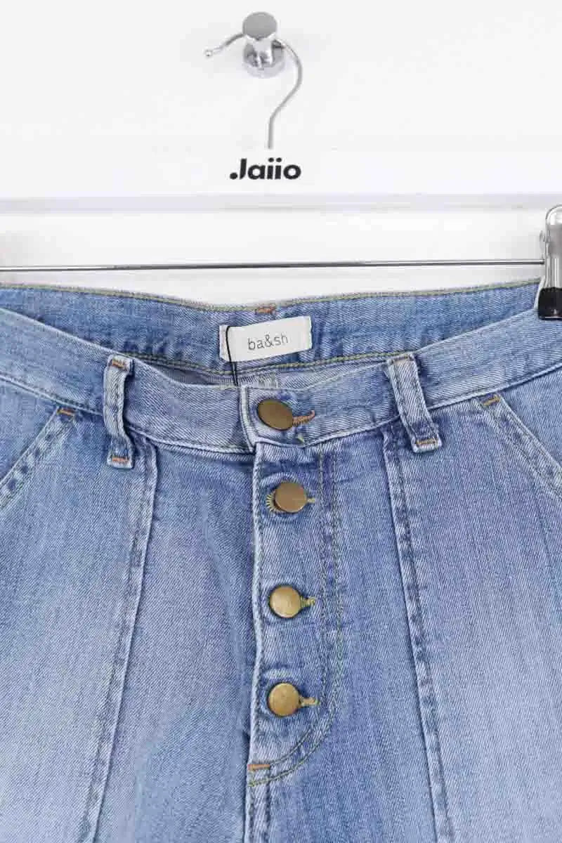 Mini short Ba&Sh Bleu en Coton