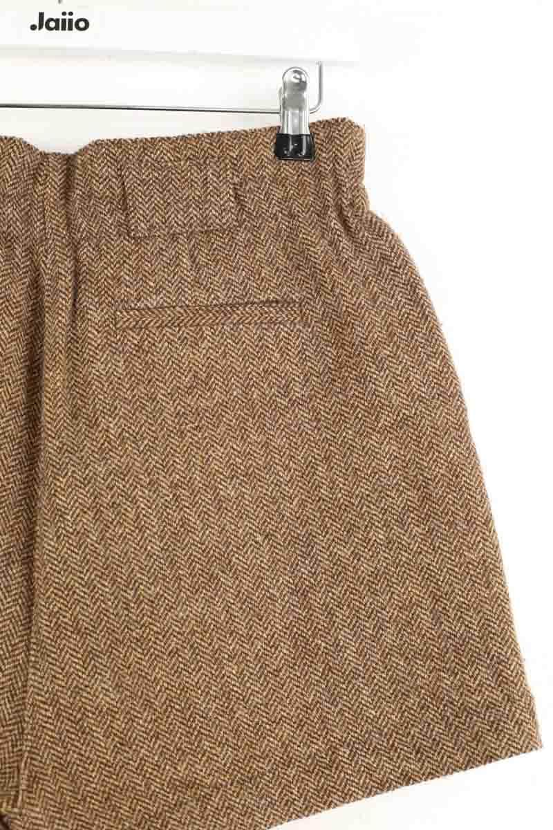 Mini short Bash Marron en Laine