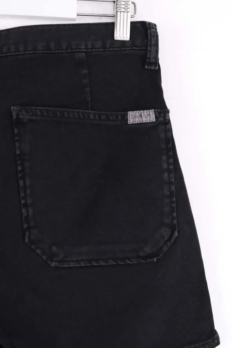 Mini short Ba&Sh Noir en Coton