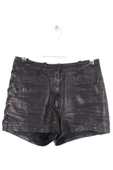 Mini short Ba&Sh Noir en Cuir, taille S - Seconde Main