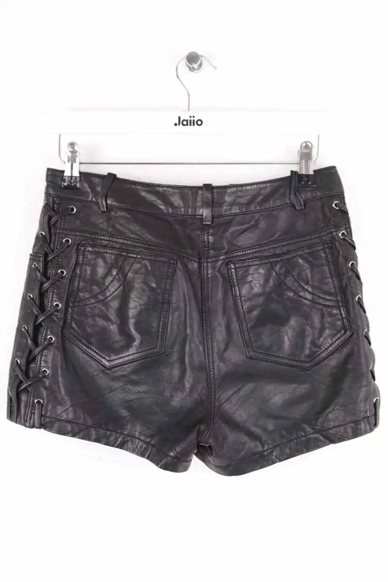 Mini short Ba&Sh Noir en Cuir